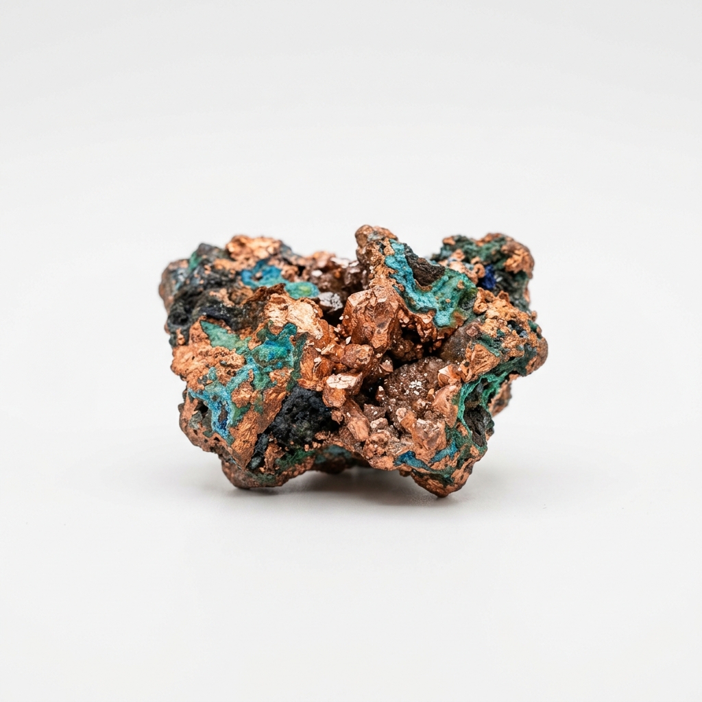 High quality macro shot of copper ore extraction